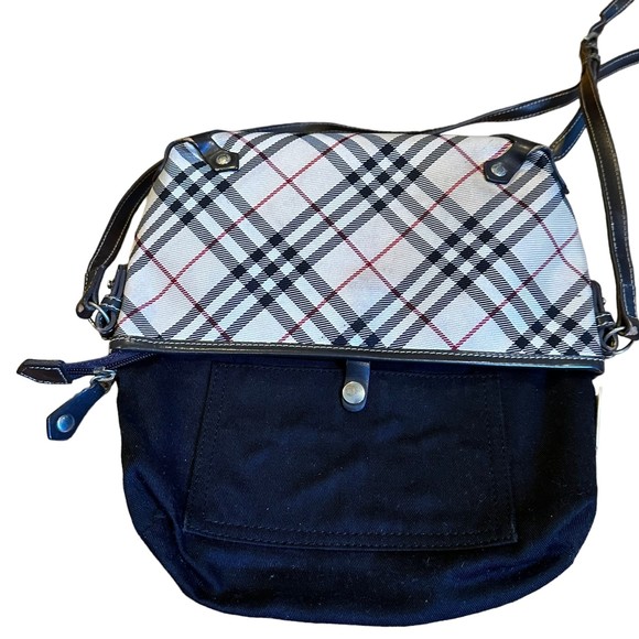 Burberry Vintage Blue Label Nova Check Adjustable Crossbody Purse Bag - Picture 11 of 14